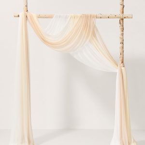 Easy Hanging Sheer Arch Draping (Set of 3)