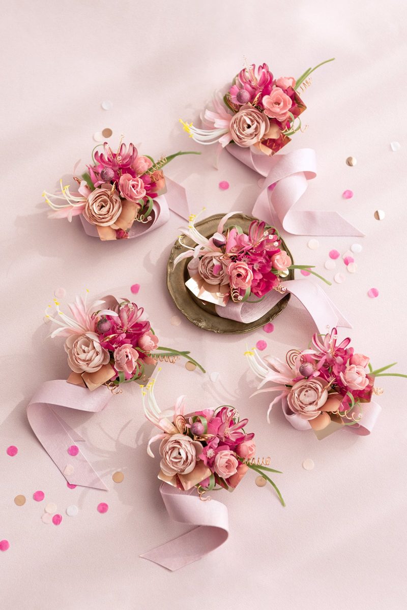 Wrist Corsages in Valentine Magenta | Clearance - Image 6