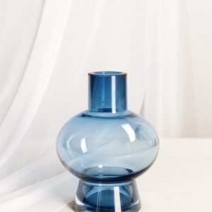 Elegant Glass Vases for Stage Decoration in Denim Blue | Clearance