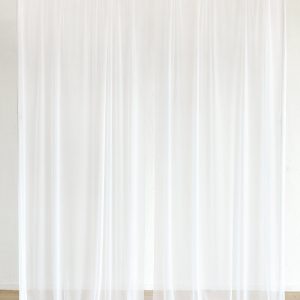 Sheer Backdrop Curtain Panels 60" w x 10ft (Set of 2)