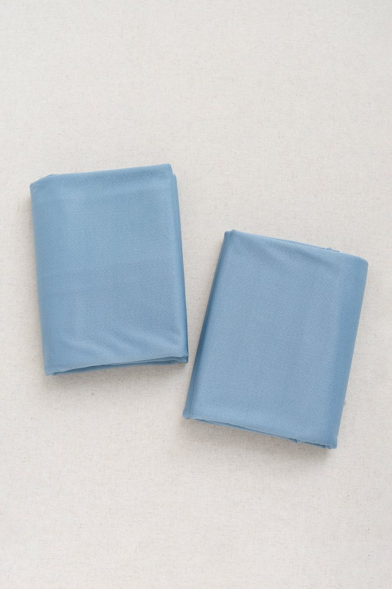 Wedding Arch Drapes in Dusty Blue & Navy - Image 4