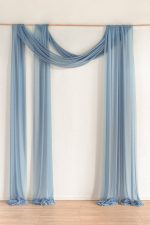 Wedding Arch Drapes in Dusty Blue & Navy