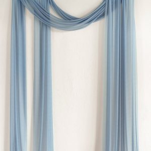 Wedding Arch Drapes in Dusty Blue & Navy