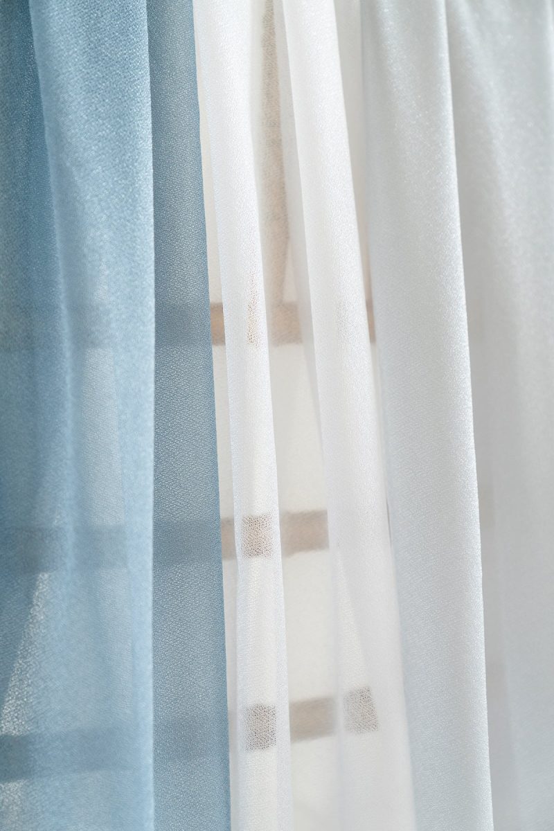 Wedding Arch Drapes in Dusty Blue & Navy - Image 8