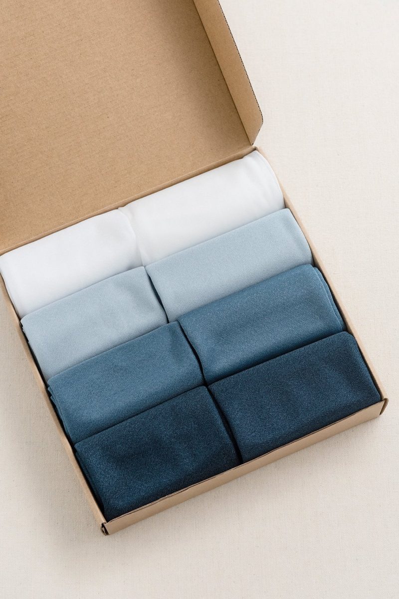 Weave Table Runners in Shades of Navy - Image 4