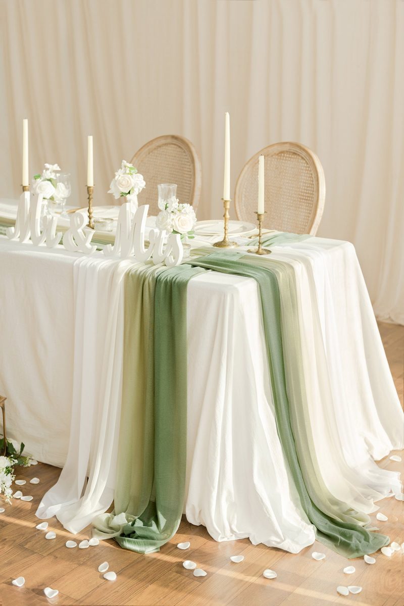 Weave Wedding Table Runner for Reception (Set of 8)