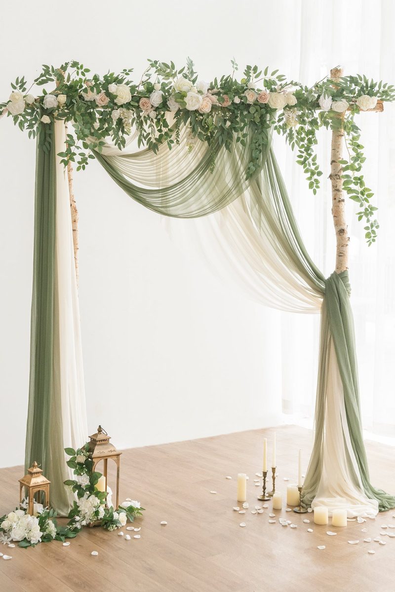 Easy Hanging Sheer Arch Draping (Set of 3) - Image 17