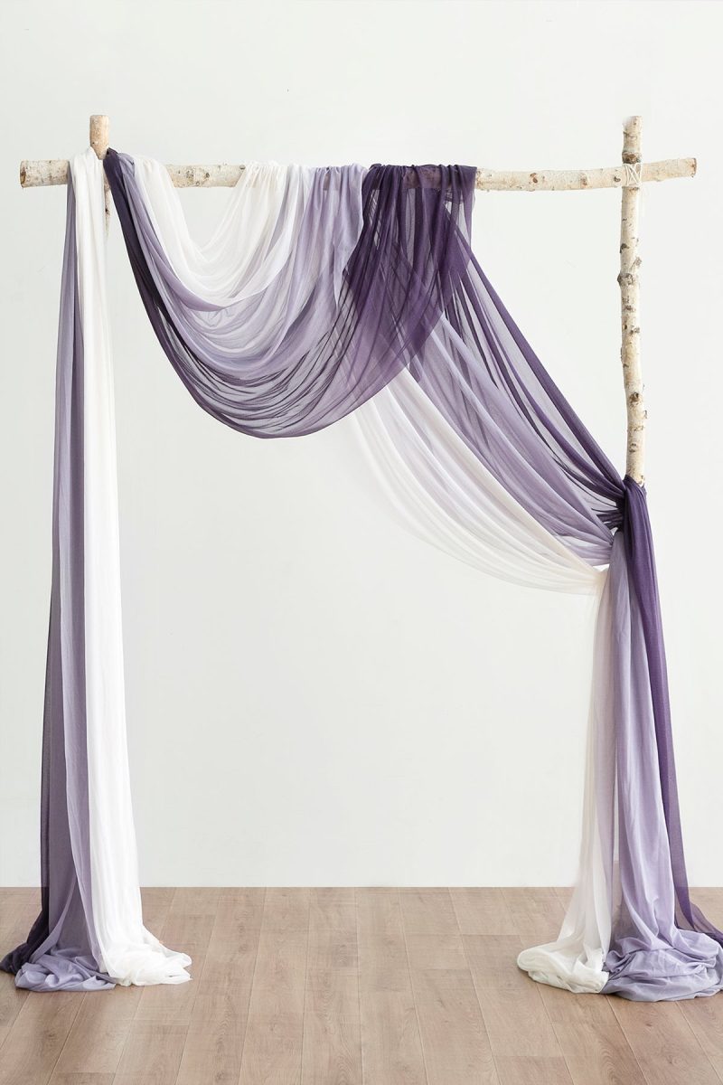 Easy Hanging Sheer Arch Draping (Set of 3) - Image 11