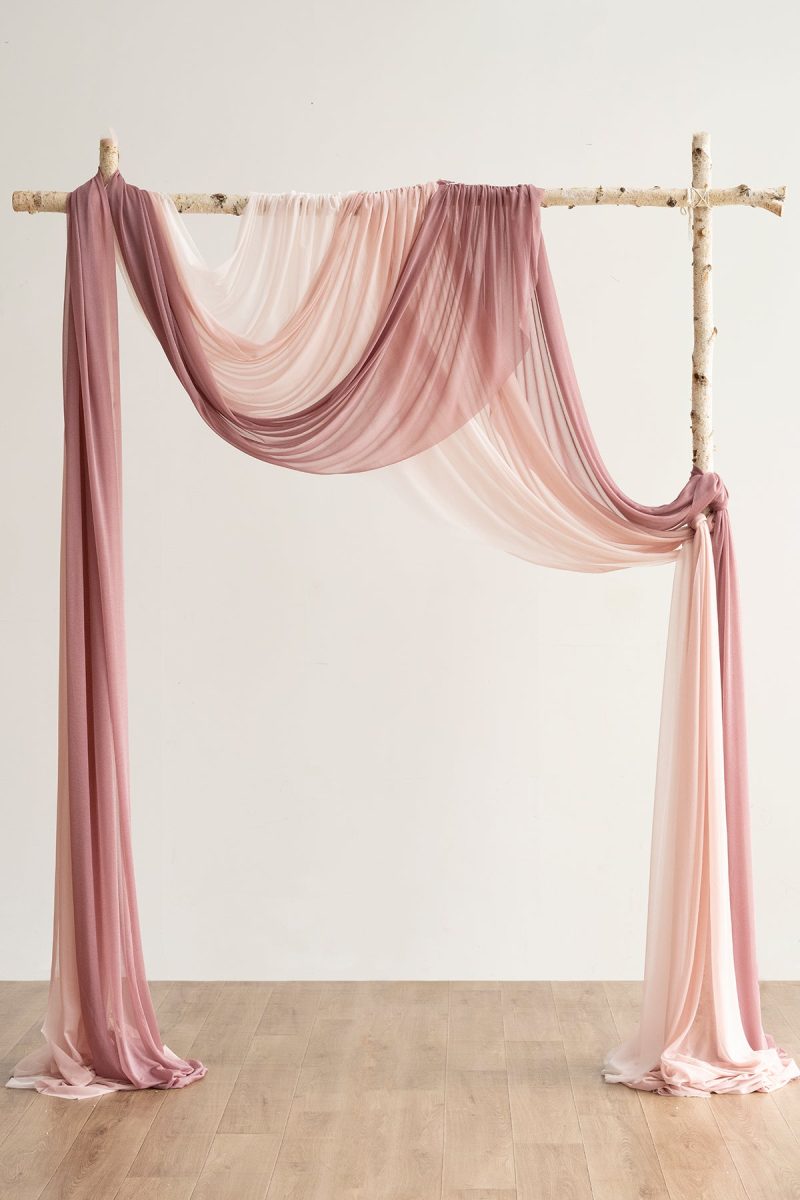 Easy Hanging Sheer Arch Draping (Set of 3) - Image 7