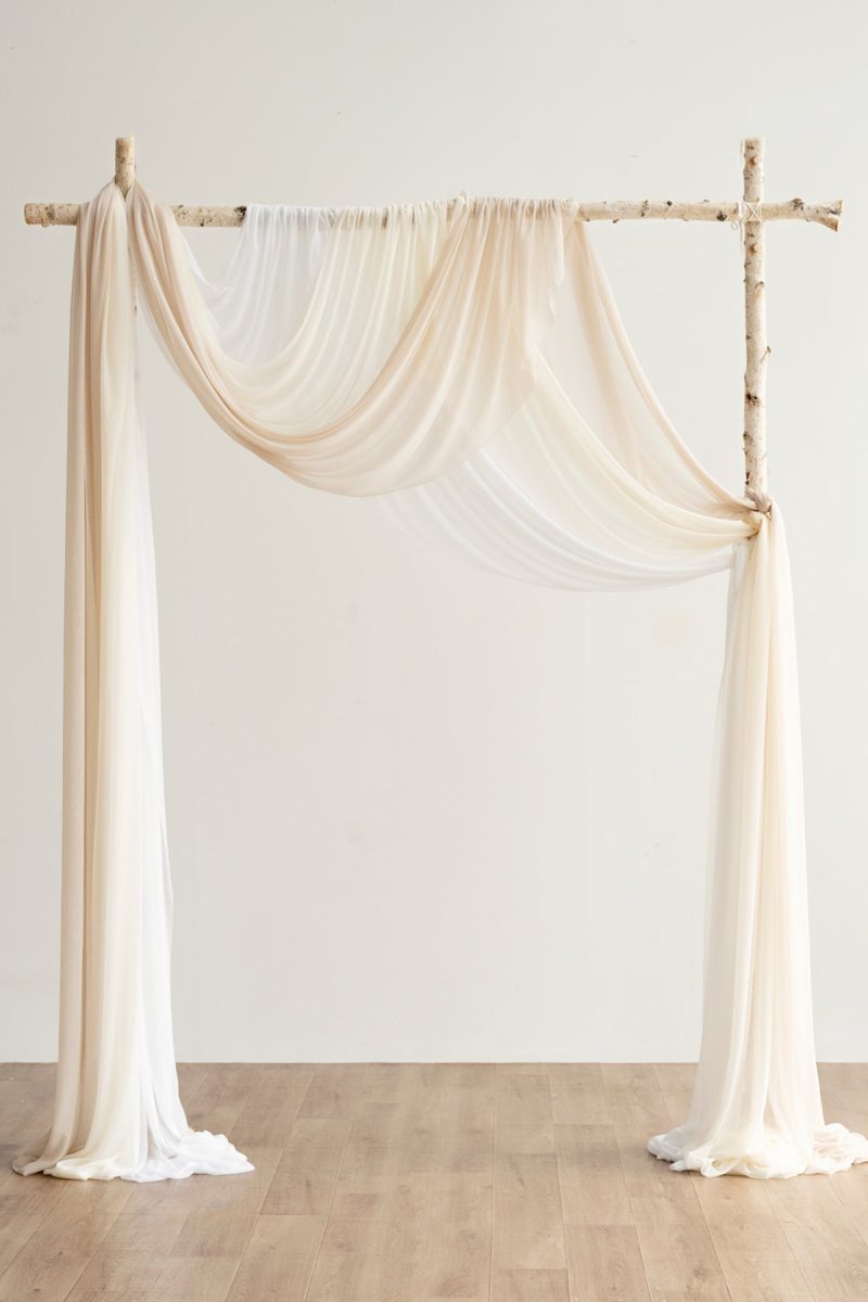 Easy Hanging Sheer Arch Draping (Set of 3) - Image 2