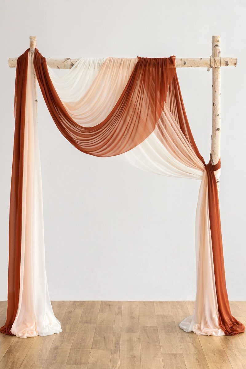 Easy Hanging Sheer Arch Draping (Set of 3) - Image 21