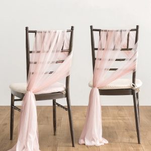 Aisle Draping Decor for Ceremony in Blush & Cream