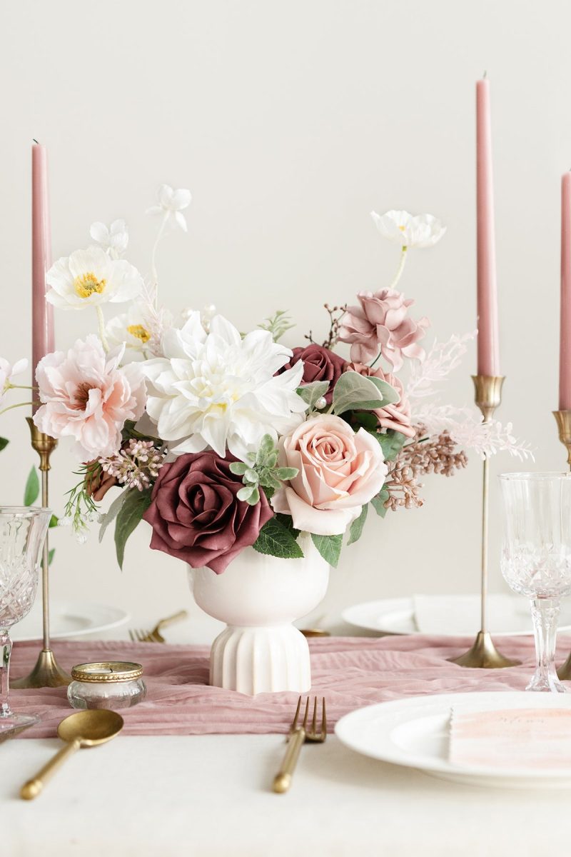 Modern White Glazed Ceramic Vase | Clearance - Image 2