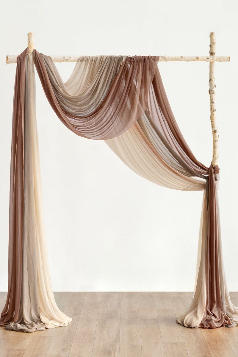 Easy Hanging Sheer Arch Draping (Set of 3) - Image 26