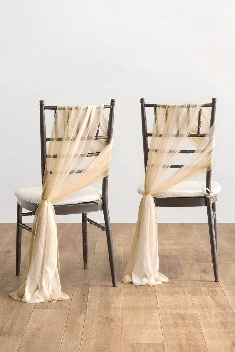 Aisle & Chair Decor Set in White & Beige - Image 2