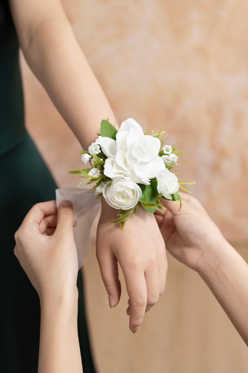Wrist Corsages in May Lily & Olive - Image 3