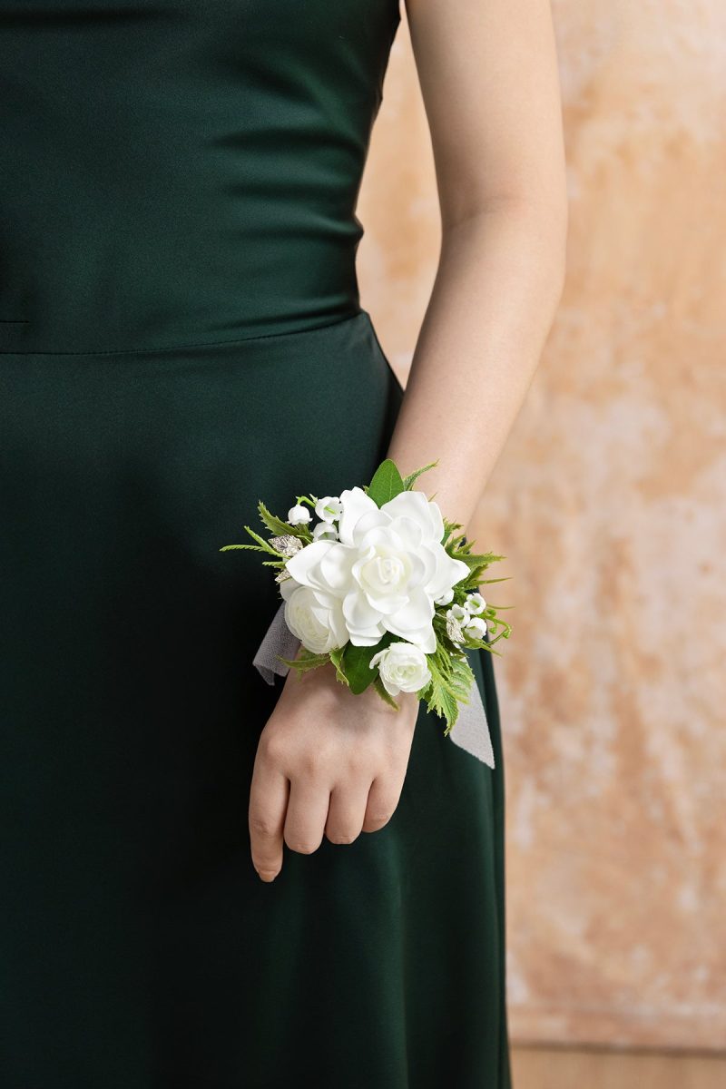 Wrist Corsages in May Lily & Olive - Image 4