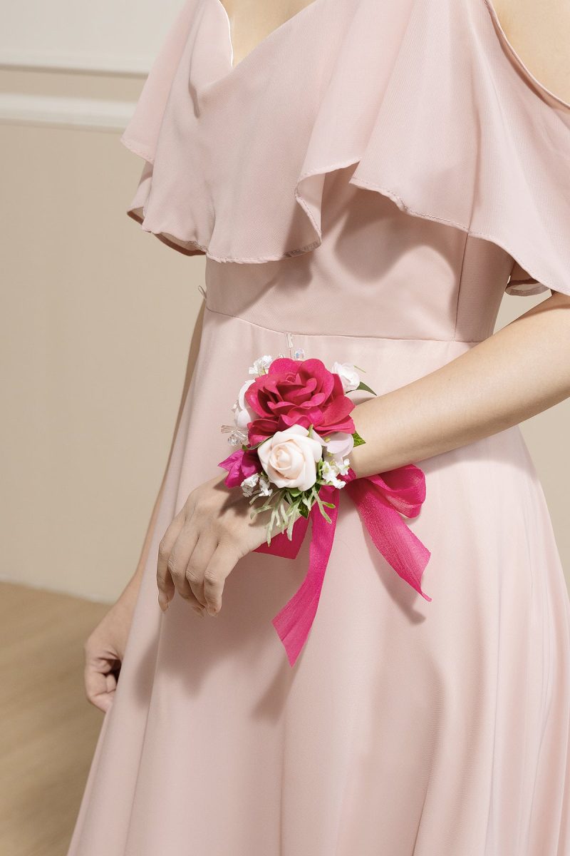 Wrist Corsages in Blush & Pink - Image 2